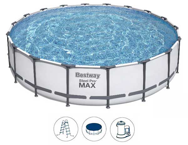 Bestway Bazen sa čeličnim ramom merdevinama i filterskom pumpom 427x122 - detalj