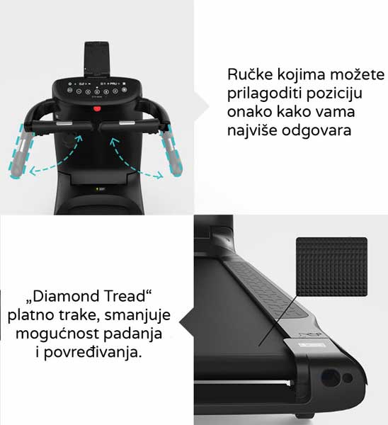 Yesoul Traka za trčanje P30 Red - detalj