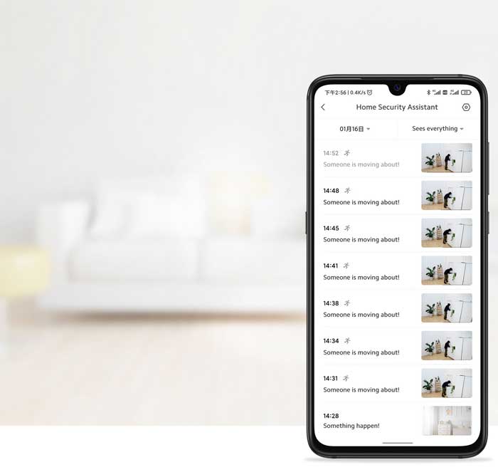Xiaomi Mi 360° Kućna nadzorna kamera 2K - detalj