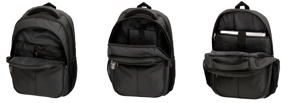 MOVOM Ranac za laptop Business 45cm Crni 5642761 - detalj