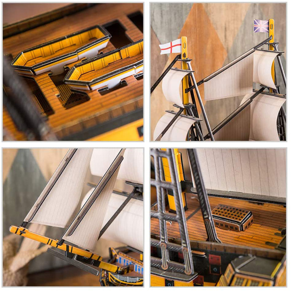 CUBIC FUN Maketa bojnog broda HMS Victory T4019h - detalj