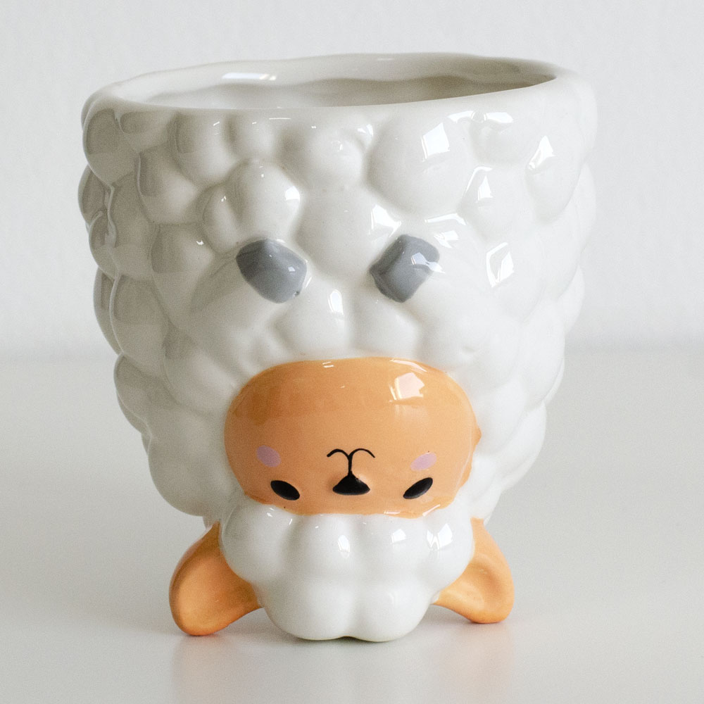 3D šolja sa tacnom Ovčica - detalj