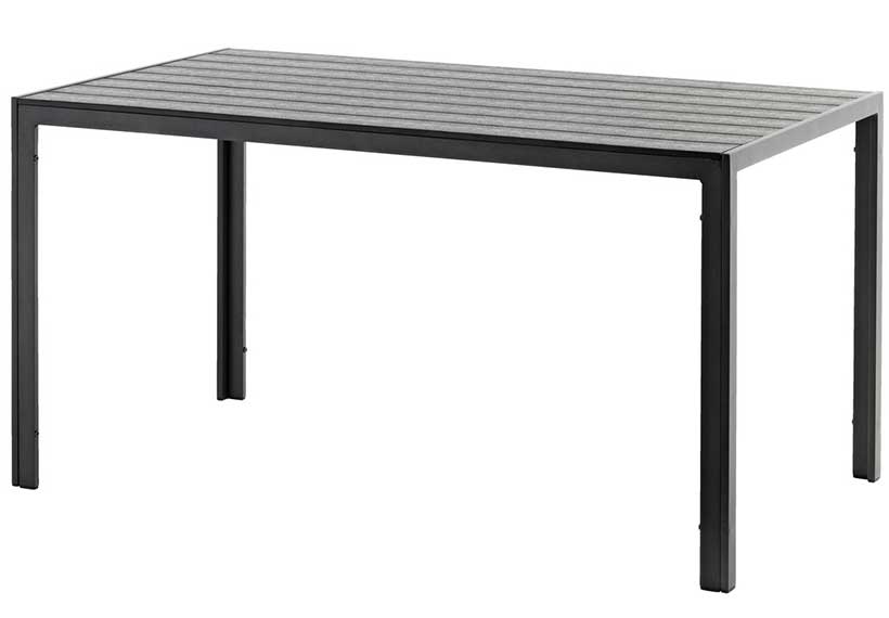 Garnitura Za Teraasu i Dvorište Rigon - 4 Čelične Stolice i Sto Sa Pločom od Polywood-a - detalj