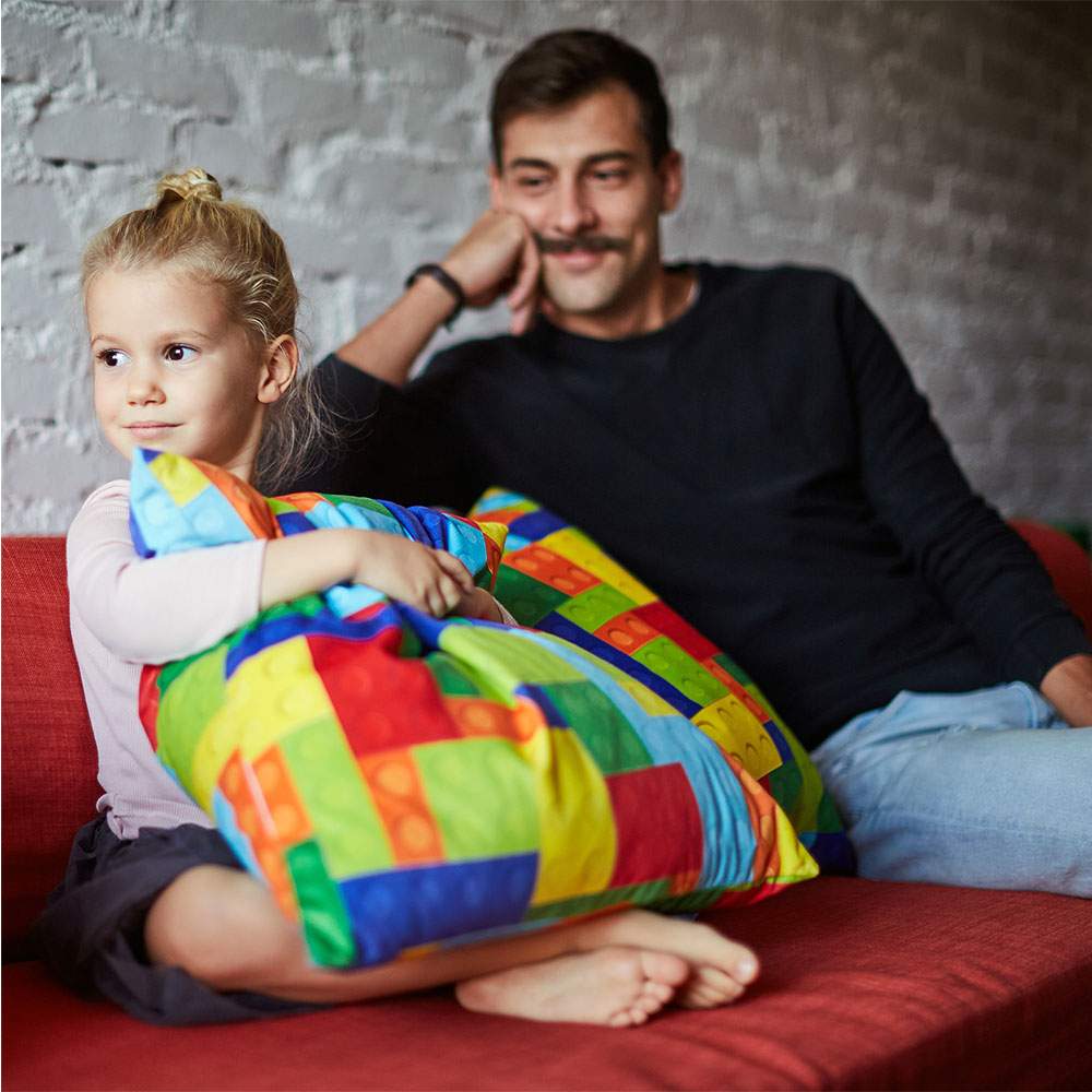 Dekorativni plišani jastuk Brick 50x50 - detalj