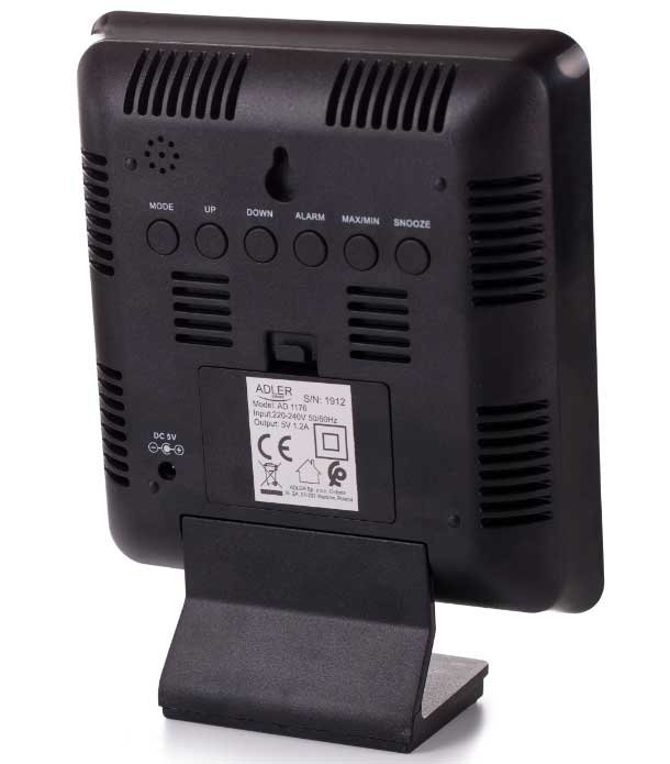 Kućna meteo stanica sa funkcijom časovnika sa alarmom Adler AD1176 - detalj