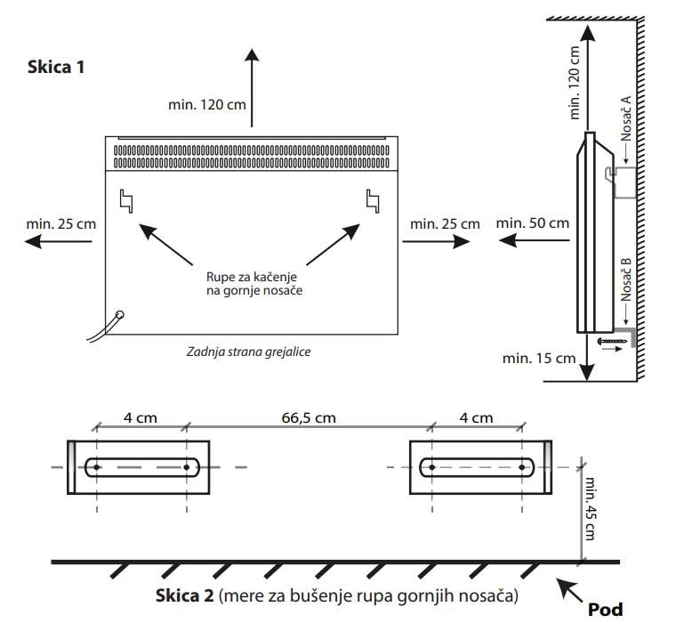 Konvektorska grejalica 2500W FK-Y113/2500 - pogled 4