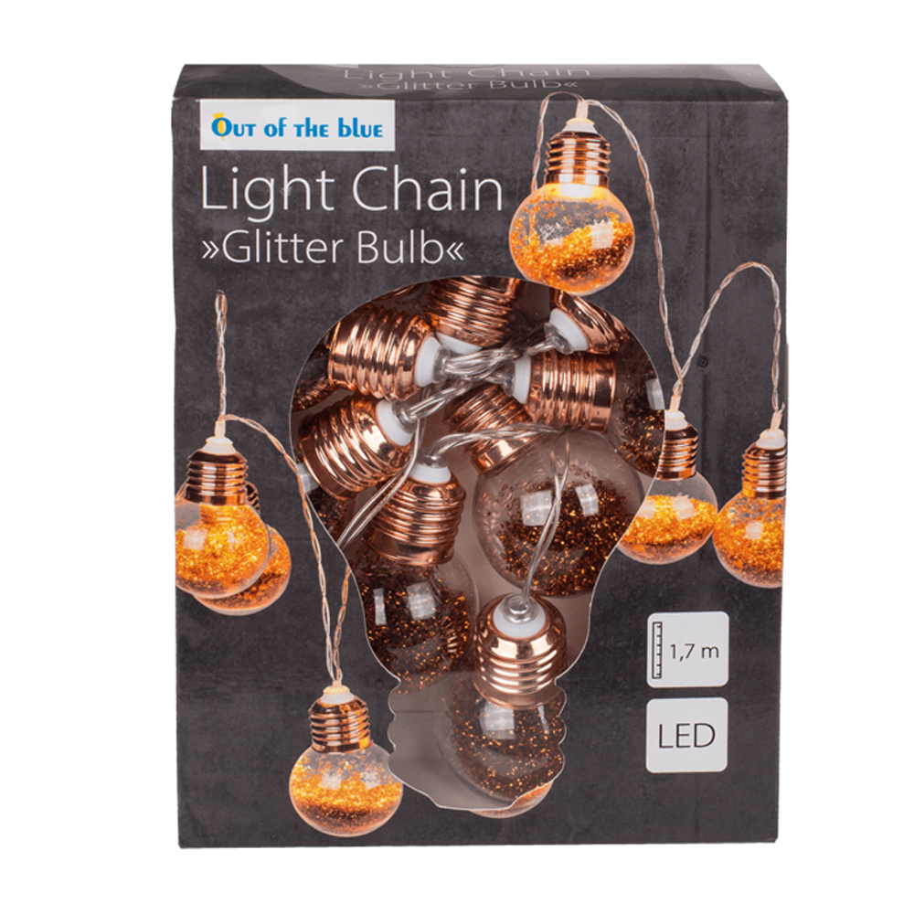 Bronzane LED glitter sijalice 170 cm - pogled 4