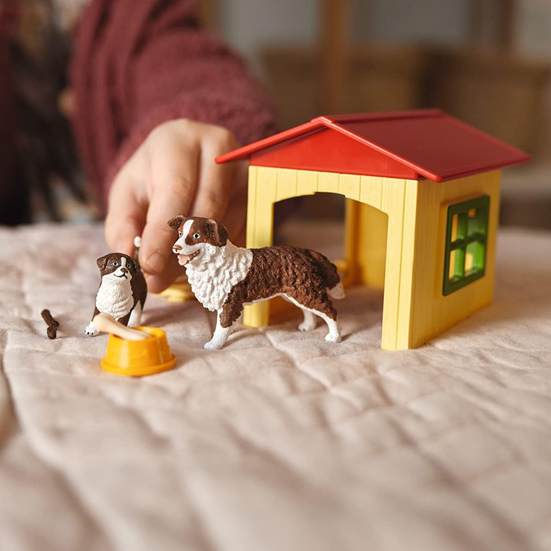 Schleich figure Domaće životinje - Australijski ovčari i kućica za pse 42573 - pogled 4