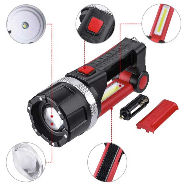 Multifunkcionalna punjiva LED baterijska lampa PL2003 - pogled 4