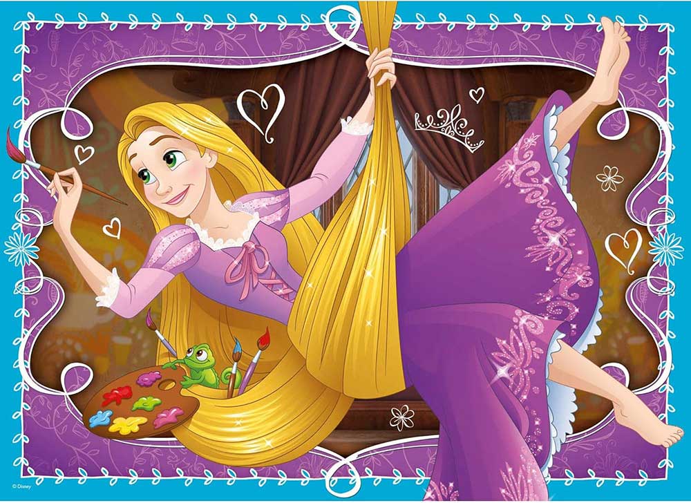 Slagalice 4x42 dela Disney Princess Ravensburger 06857 - pogled 4
