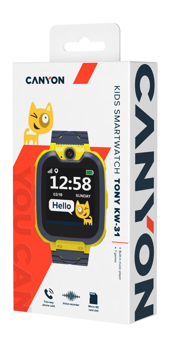 GSM Pametni sat sa kamerom za decu CANYON Tony CNE-KW31YB - pogled 4