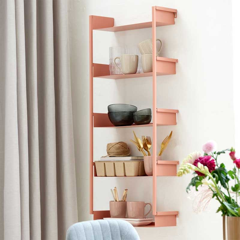 Zidna polica sa pet nivoa Assen - pogled 4