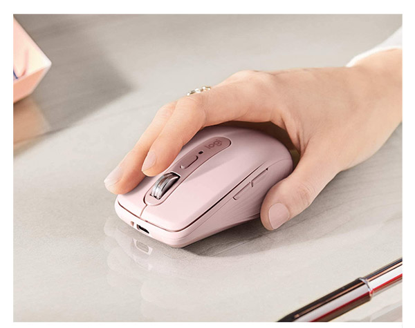 Logitech MX Anywhere 3 Rose bežični miš 910-005990 - pogled 4