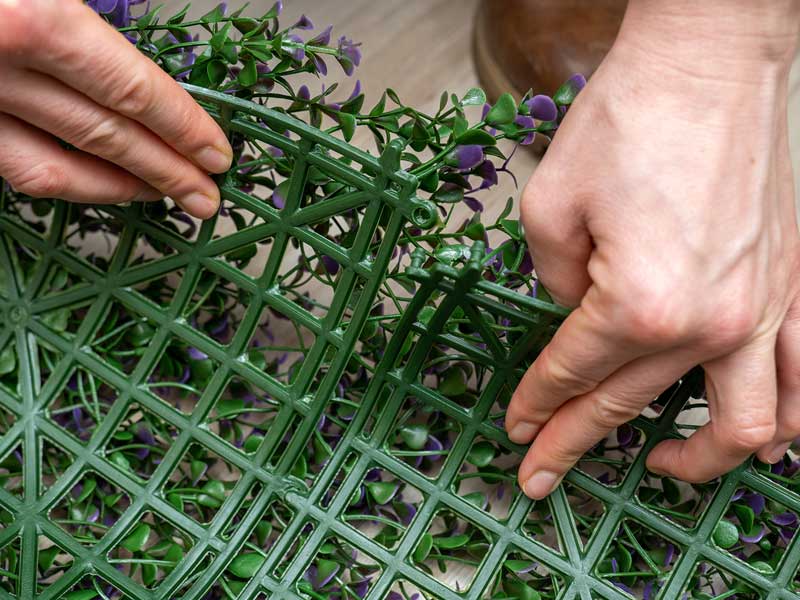 Dekorativna zidna obloga sa PVC lišćem Lavanda 1x1m - pogled 4