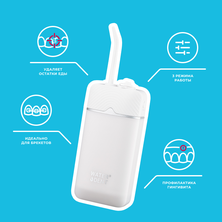 Waterdent bežični Irigator za zube Mini Flosser - pogled 4