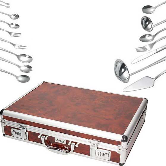 Luksuzni set pribora za jelo u koferu 72 dela KingHoff KH3565 - pogled 4