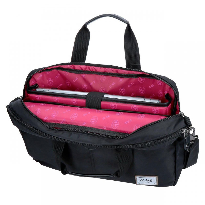 El Potro Torba za laptop sa dve pregrade Pipe Black 56663 - pogled 4