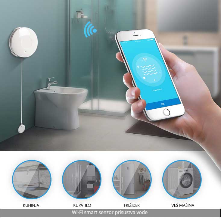Bežični WiFi komplet za obezbeđivanje stana sa dojavom na vaš Android ili iOS pametni telefon - pogled 4