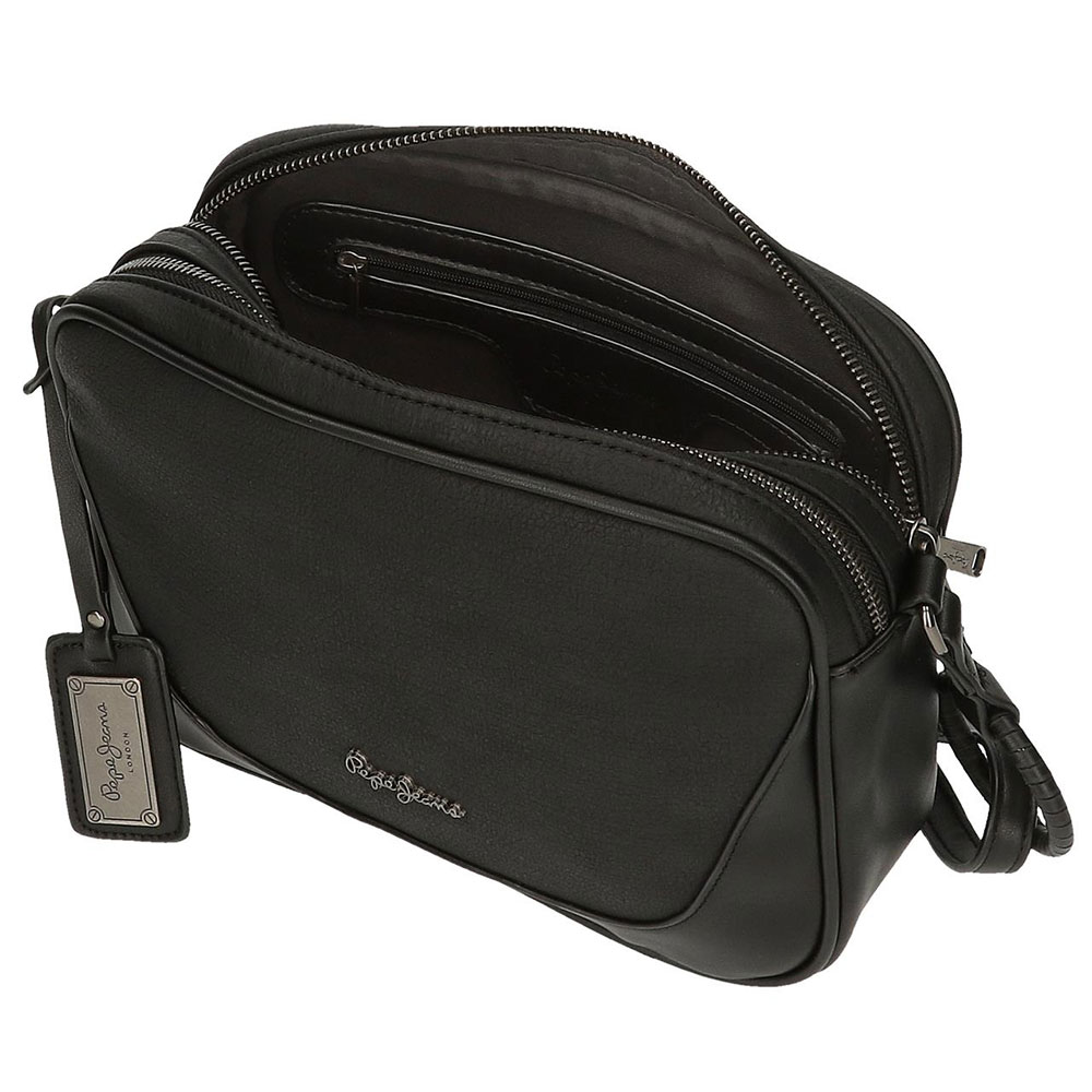 Ženska torba sa dve pregrade Pepe Jeans Aure Black 77453 - pogled 4