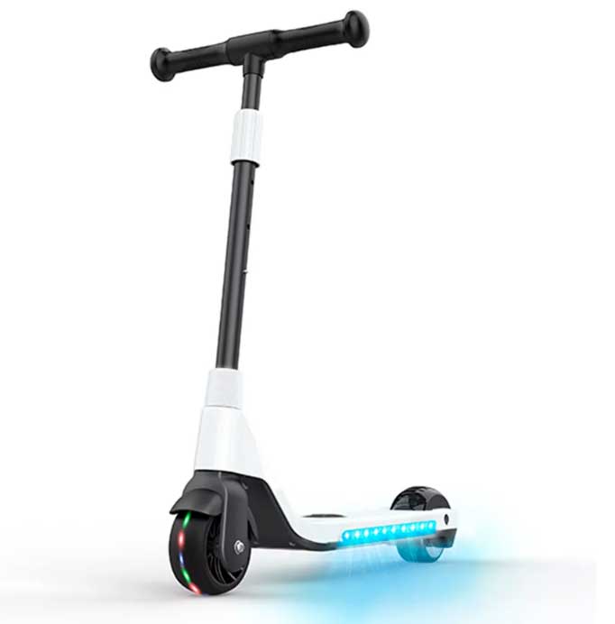 Dečiji električni trotinet sa punjivom baterijom Denver SCK-5400 Beli - pogled 4