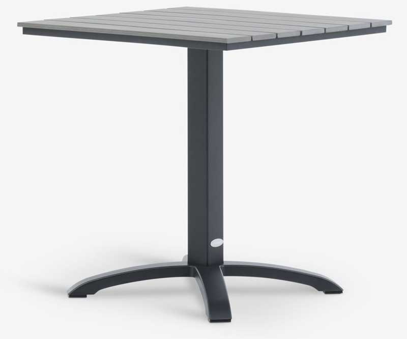 Baštenski Sto Hob 70x70 Siva - pogled 4