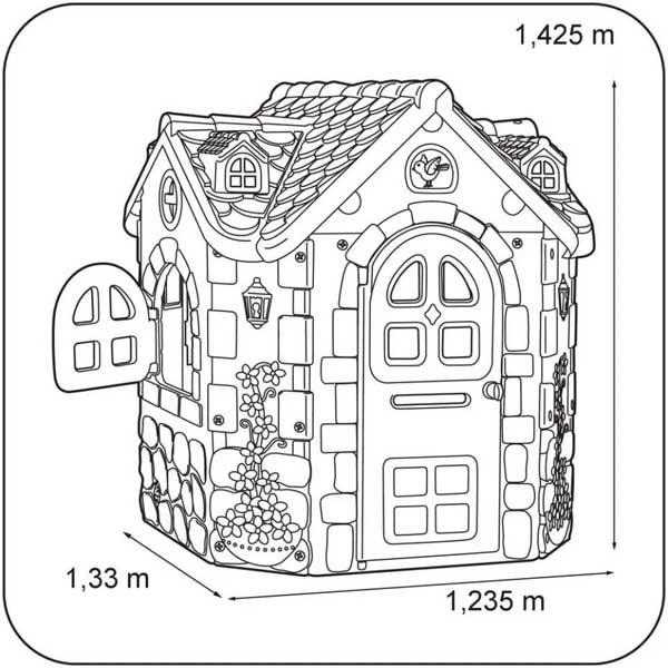 Feber Dečija kućica za igru Fancy - pogled 4