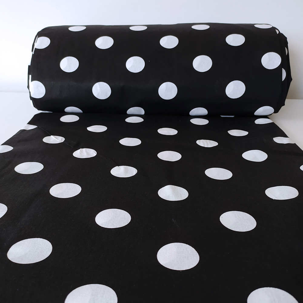 Pamučni Jastuk sa Naslonom Za Stolicu 60 x 120 cm Big Dots BW - pogled 4