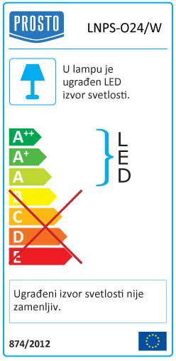 Okrugli nadgradni LED panel 24W Dnevno svetlo LNPS-O24/W - pogled 4