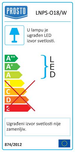 Okrugli nadgradni LED panel 18W Dnevno svetlo LNPS-O18/W - pogled 4