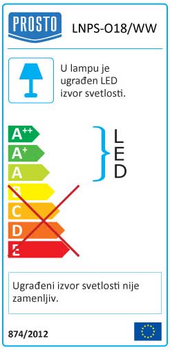 Okrugli nadgradni LED panel 18W Toplo belo svetlo LNPS-O18/WW - pogled 4