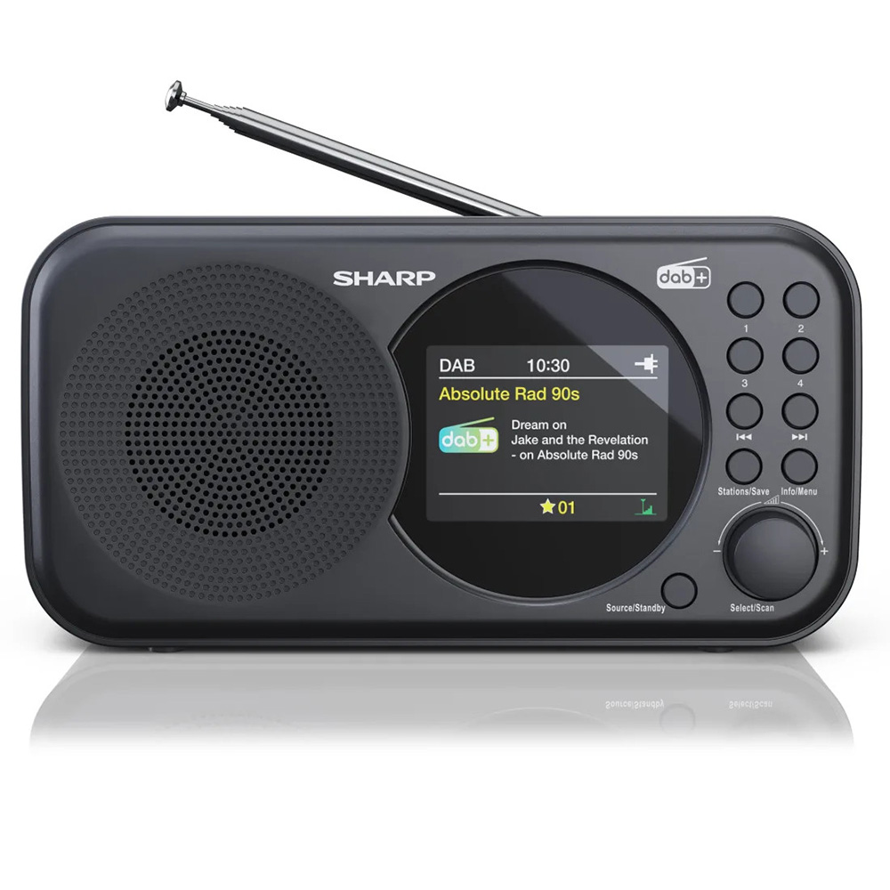 SHARP Portabl Digitalni radio DR-P320BK - pogled 4