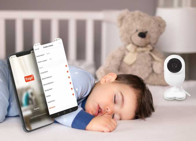 IP Wi-Fi Smart Baby Kamera za nadzor WFIP-BM520-2T - pogled 4