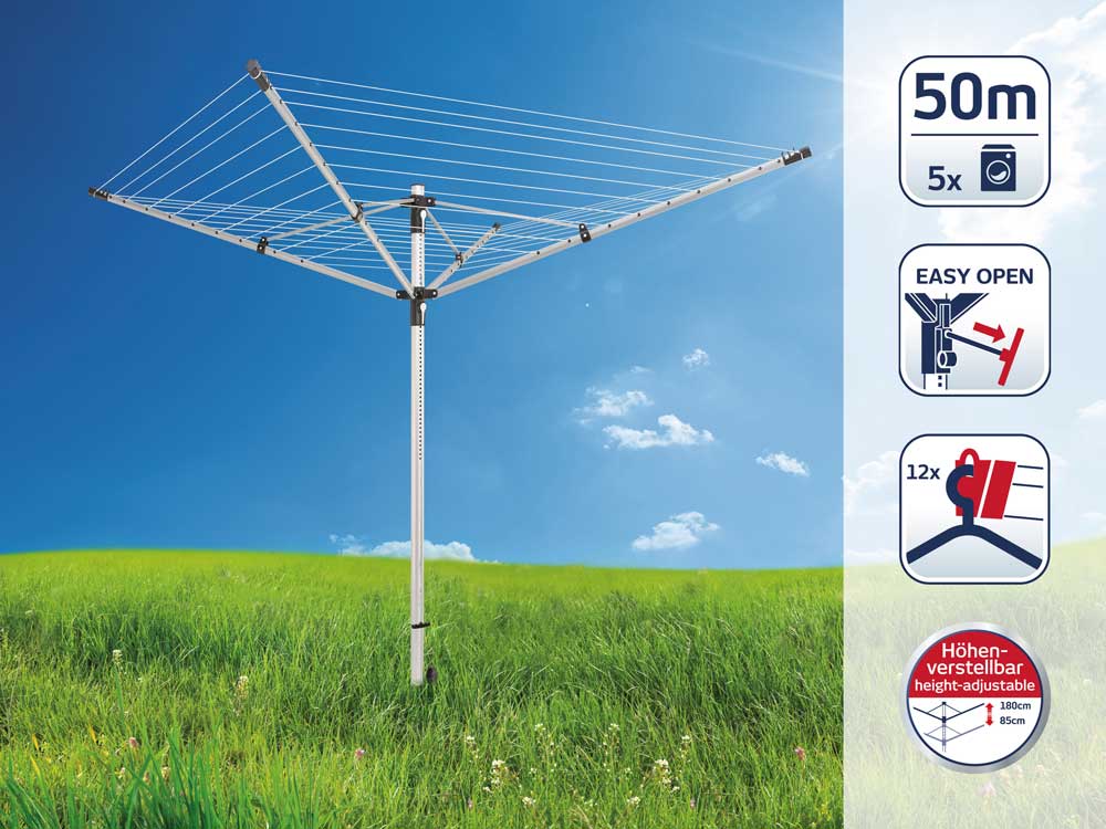 LEIFHEIT Rotacioni dvorišni sušač za veš LINOLIFT 50M 85359 - pogled 4