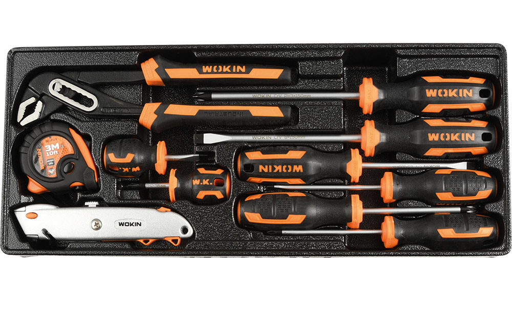 Puna kutija za alat sa 3 fioke - 98 delova Wokin 901098 - pogled 4
