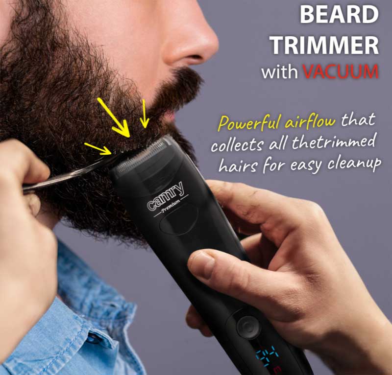 Trimer za kosu i bradu sa punjivom baterijom Camry CR2833 - pogled 4