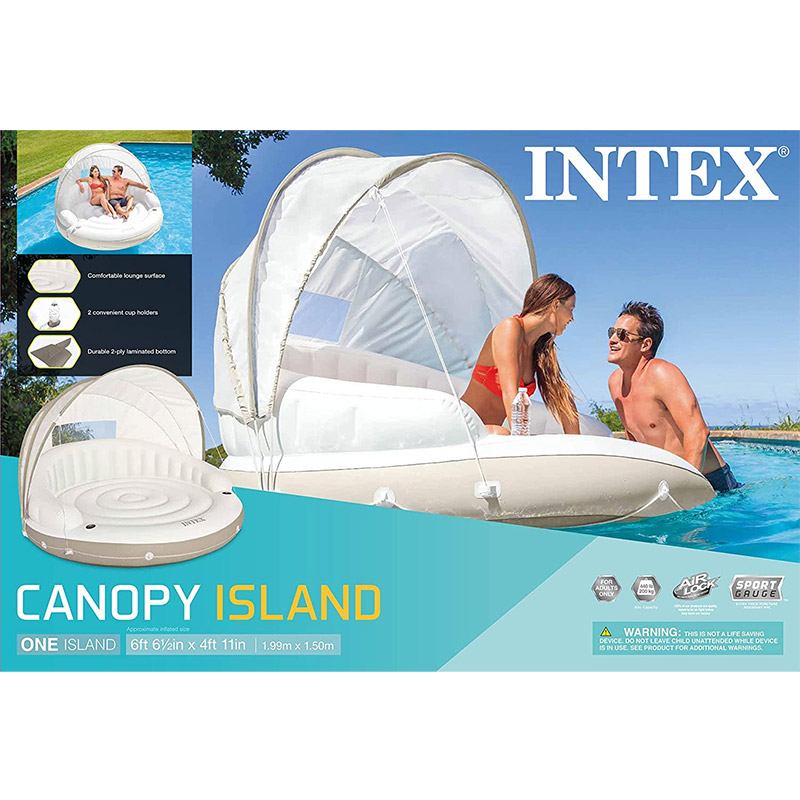 Intex Canopy Island - dušek na naduvavanje sa baldahinom 198 x 150 cm 58292 - pogled 4