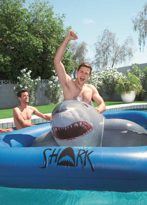 Bestway dušek za vodu na naduvavanje Ajkula 297x188cm - pogled 4