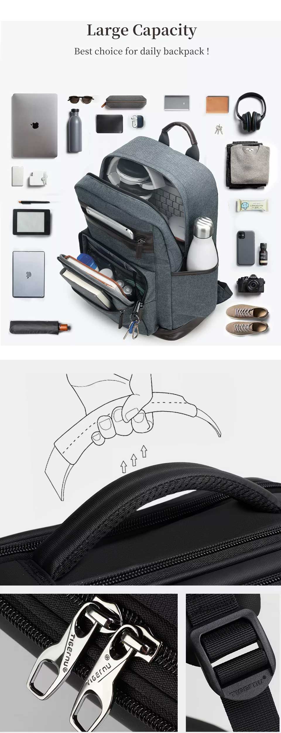 Tigernu Višenamenski Ranac T-B9018 Blue - pogled 4