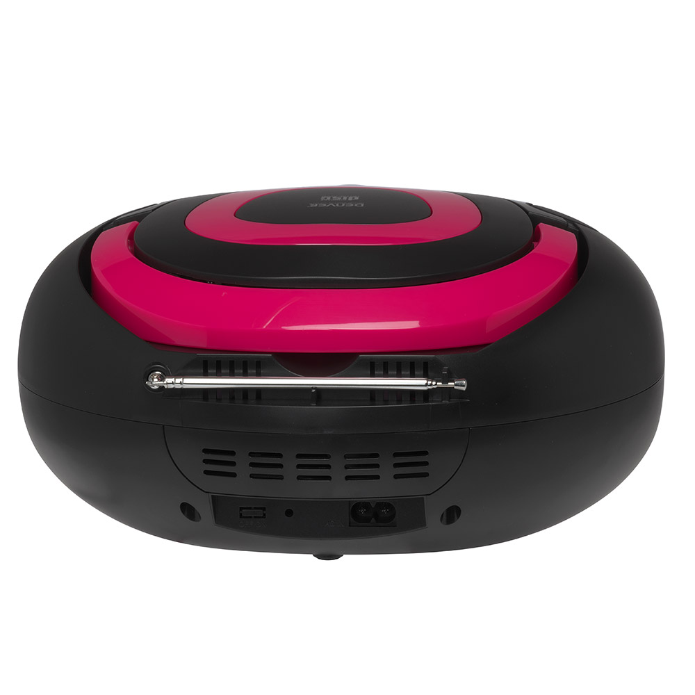 Bluetooth CD boombox FM radio Denver TCL-212BT pink - pogled 4