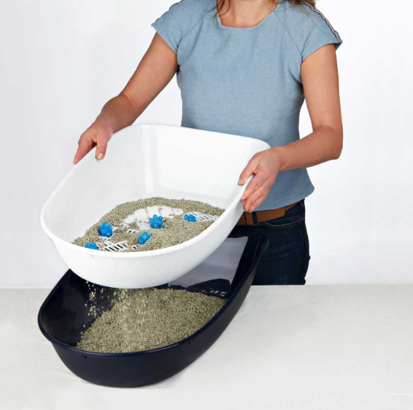 Trixie Toalet za mačke sa rešetkom za čišćenje Berto Blue 40152 - pogled 4