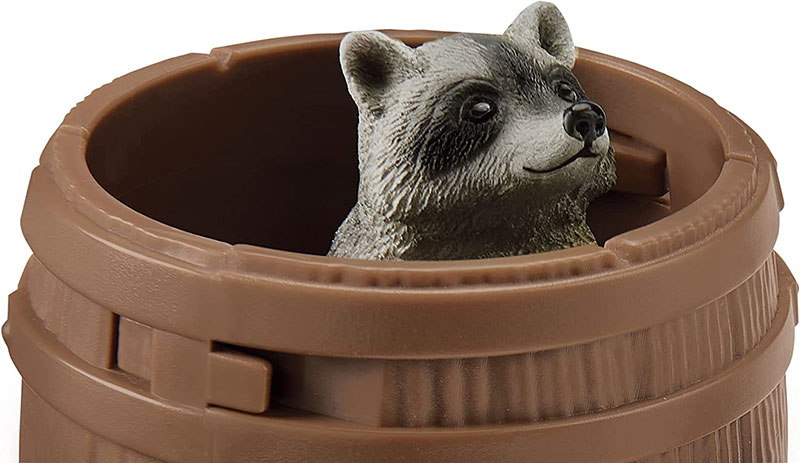 Schleich figure Divlje životinje - Rakuni i tvor - Borba za orah 42532 - pogled 4