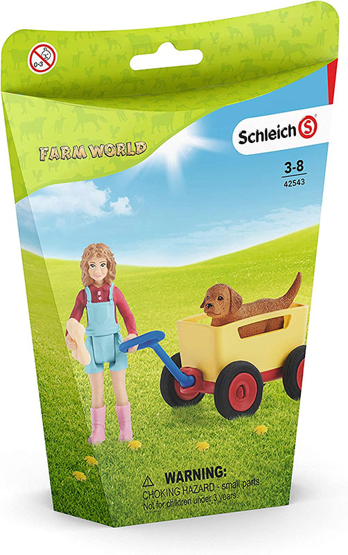 Schleich figurice Domaće životinje - Devojčica i pas 42543 - pogled 4