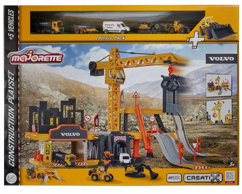 Igračka Volvo građevinski set sa vozilima Majorette Creatix 2050032 - pogled 4