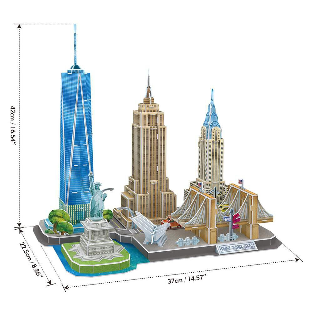 CubicFun 3D Puzzle City Line New York City MC255h - pogled 4