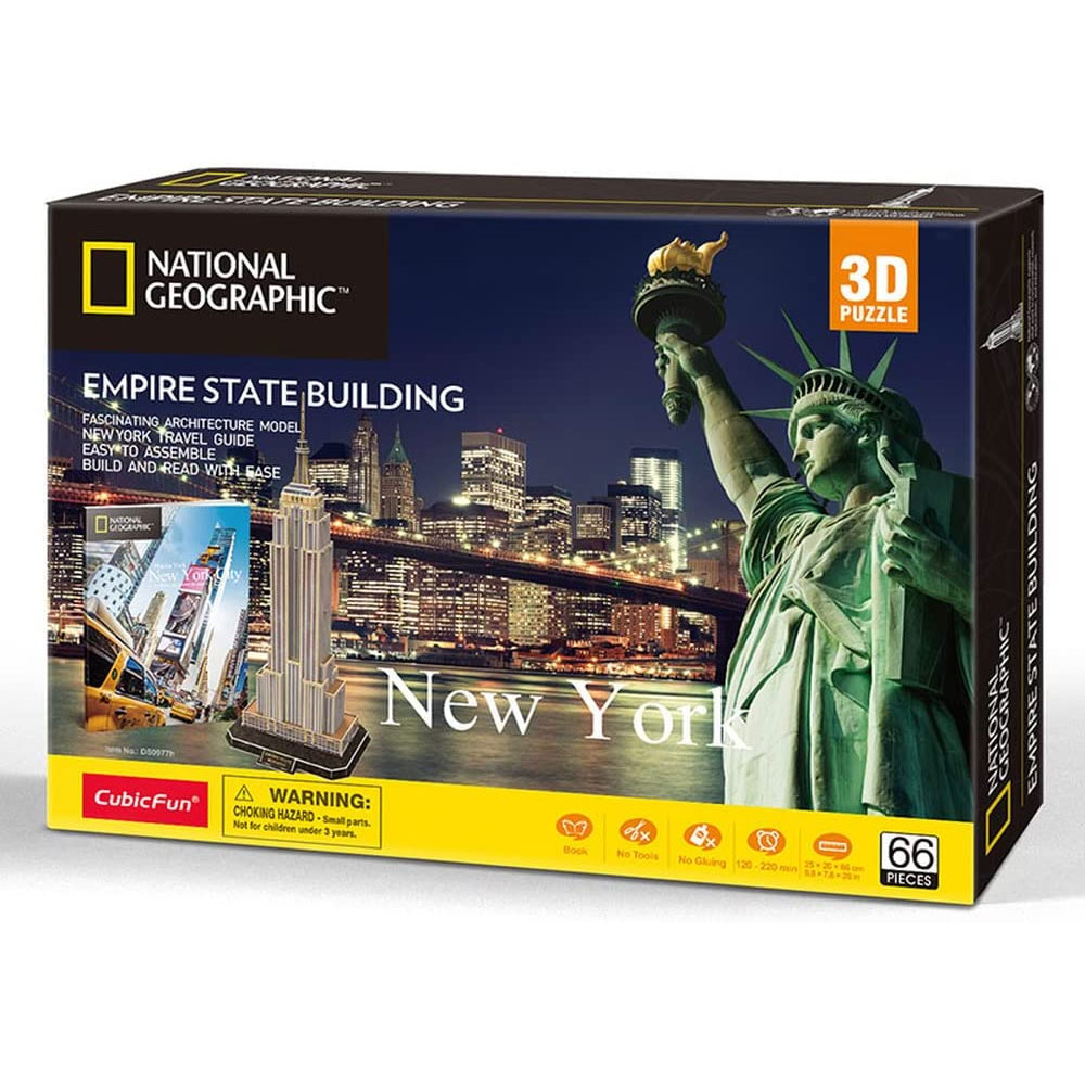 CubicFun National Geographic 3D Puzzle Empire State Building DS0977h - pogled 4