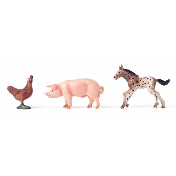 WOODY Velika drvena farma sa ljudima, životinjama i opremom 90261 - pogled 4