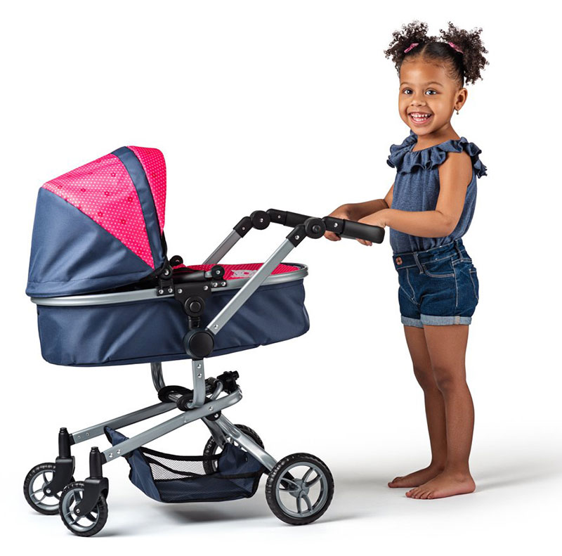 WOODY Multifunkcionalna kolica za lutke sa nosiljkom Chichi Cats 91518 - pogled 4