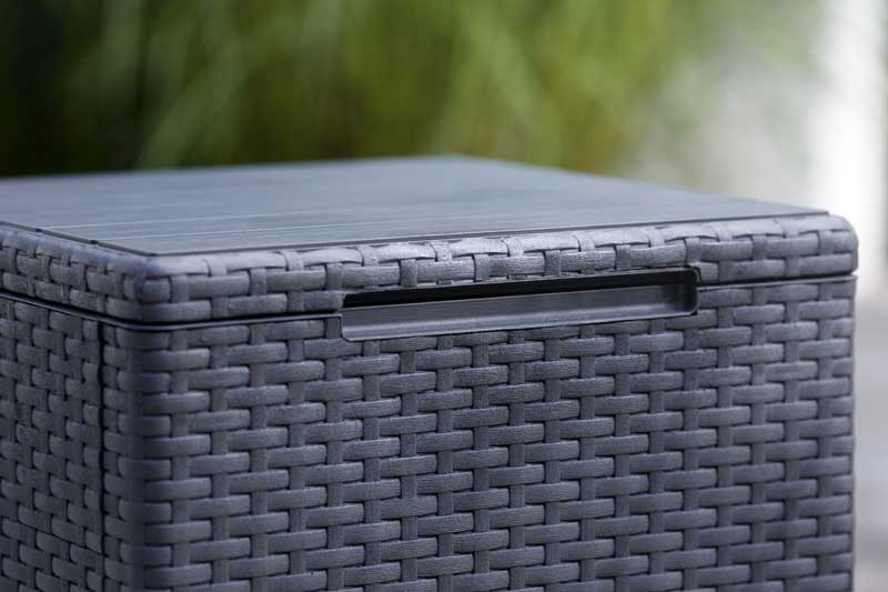 Baštenska kutija za odlaganje sa funkcijom stočića Keter Vigo Grafit - pogled 4