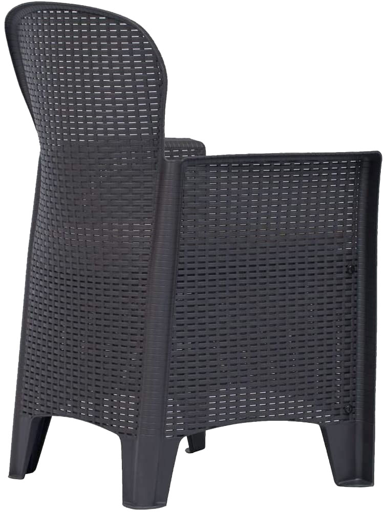 IPAE Progarden Baštenska garnitura 4 fotelje sa jastucima i dupli sto Akita Lounge - pogled 4