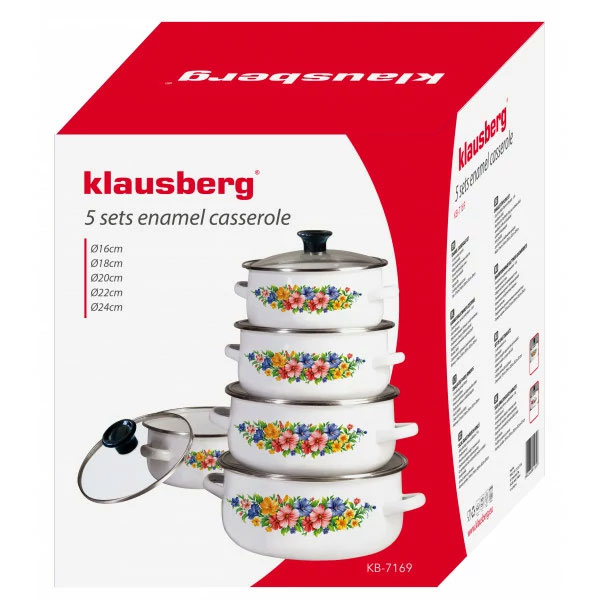 Klausberg komplet šerpi sa poklopcima KB-7169 - pogled 4